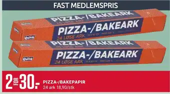 Europris Pizza-/bakepapir tilbud