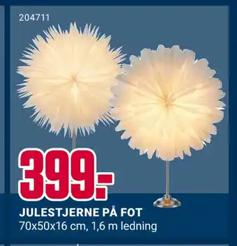 Europris Julestjerne på fot tilbud