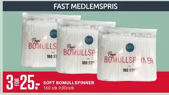 Europris Soft bomullspinner tilbud