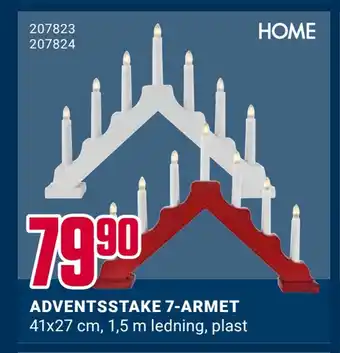 Europris Adventsstake 7-armet tilbud
