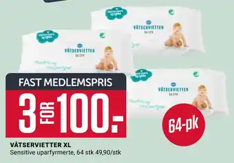 Europris Våtservietter xl tilbud