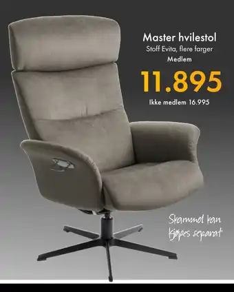 Fagmøbler Master hvilestol tilbud