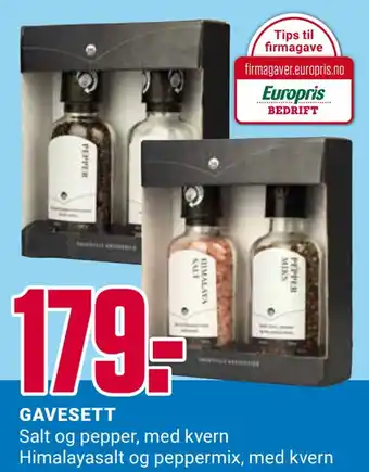 Europris Gavesett tilbud