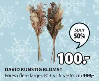 JYSK David kunstig blomst tilbud