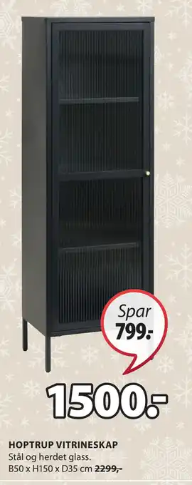 JYSK Hoptrup vitrineskap tilbud