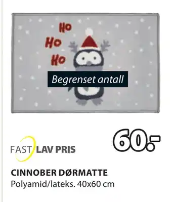 JYSK Cinnober dørmatte tilbud
