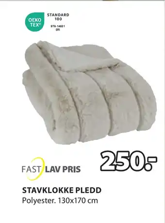 JYSK Stavklokke pledd tilbud