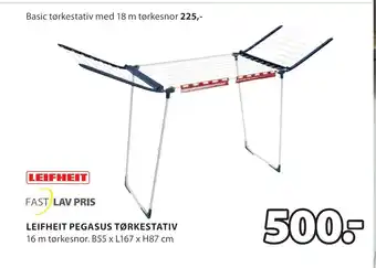 JYSK Leifheit pegasus tørkestativ tilbud