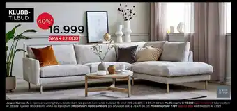 Møbelringen Jasper hjørnesofa tilbud