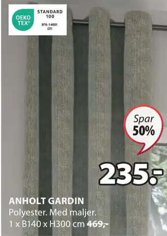 JYSK Anholt gardin tilbud