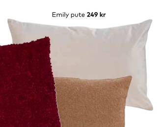 Skeidar Emily pute tilbud