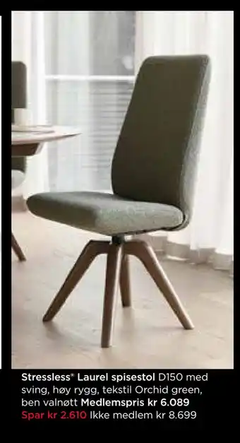 Møbelringen Stressless laurel spisestol tilbud