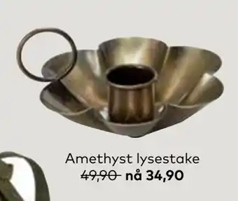 Skeidar Amethyst lysestake tilbud