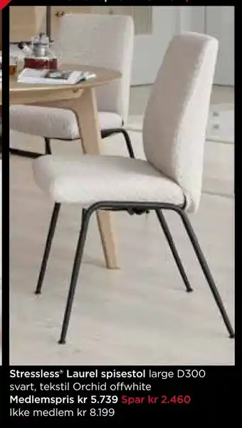 Møbelringen Stressless laurel spisestol tilbud