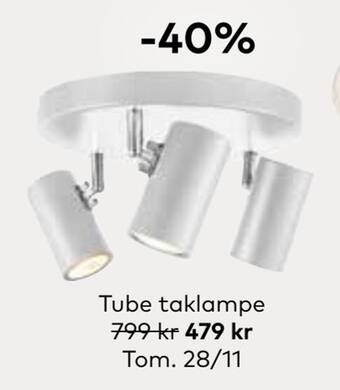 Skeidar Tube taklampe tilbud