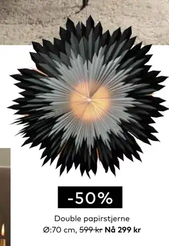 Skeidar Double papirstjerne tilbud