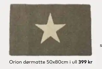 Skeidar Orion dørmatte 50x80cm tilbud
