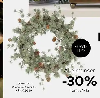Skeidar Lerkekrans tilbud