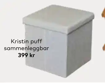 Skeidar Kristin puff sammenleggbar tilbud