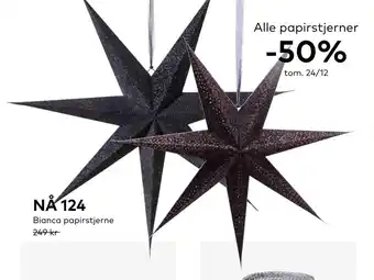 Skeidar Bianca papirstjerne tilbud