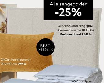 Skeidar Jensen cloud sengegavl tilbud