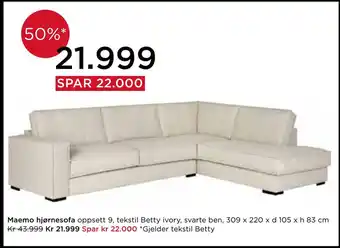 Møbelringen Maemo hjørnesofa tilbud