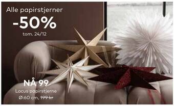 Skeidar Locus papirstjerne ø:60 cm tilbud