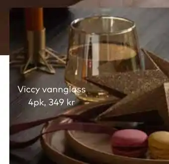 Skeidar Viccy vannglass tilbud