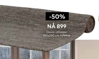 Skeidar Dovre ullteppe 160x230 cm tilbud
