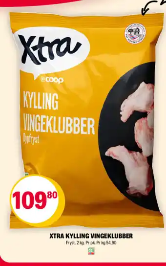 Coop Extra XTRA KYLLING VINGEKLUBBER tilbud