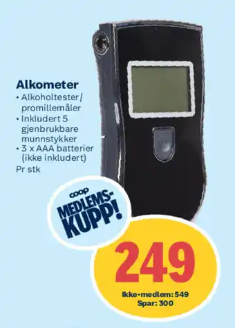 Coop Extra Alkometer tilbud