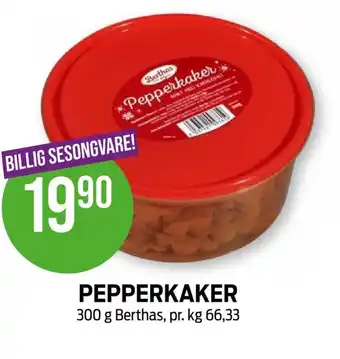 Kiwi PEPPERKAKER 300 g Berthas tilbud