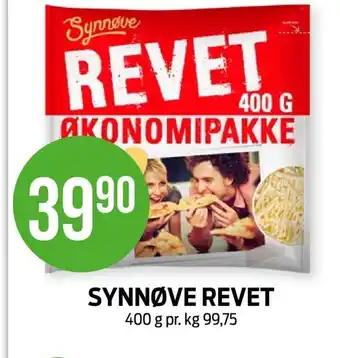 Kiwi SYNNØVE REVET 400 g tilbud