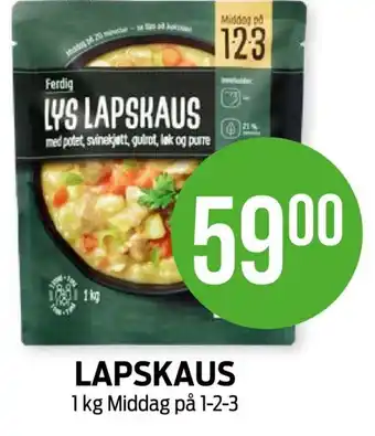 Kiwi LAPSKAUS tilbud