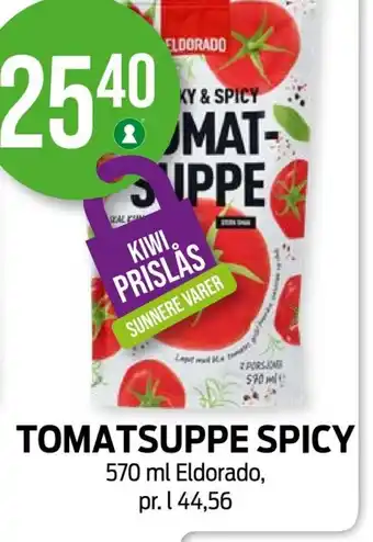 Kiwi TOMATSUPPE SPICY 570 ml Eldorado tilbud