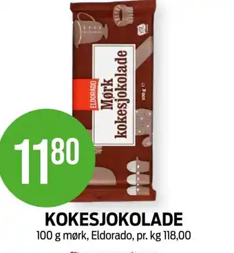 Kiwi KOKESJOKOLADE 100 g mørk, Eldorado tilbud