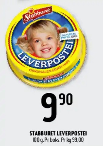 Coop Prix STABBURET LEVERPOSTEI tilbud