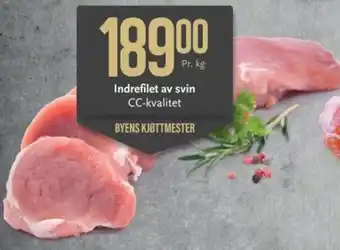 CC Mat Indrefilet av svin CC-kvalitet tilbud