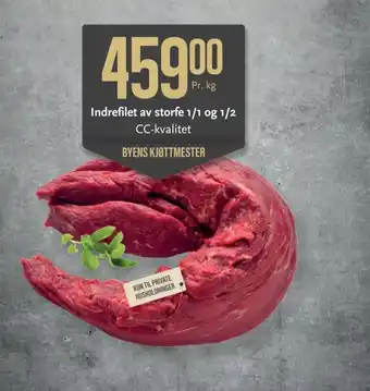 CC Mat Indrefilet av storfe 1/1 og 1/2 CC-kvalitet tilbud