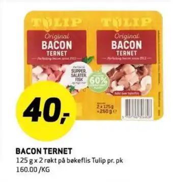 Bunnpris Tulip baconterninger tilbud