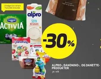 Bunnpris ALPRO-, DANONINO-, OG DANETTE-PRODUKTER tilbud