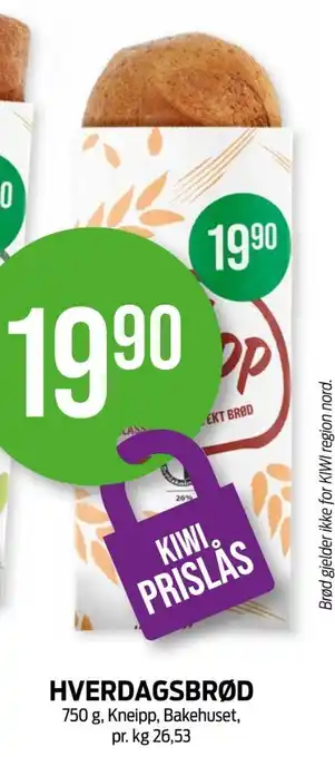 Kiwi Bakehuset brød tilbud