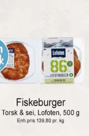 Joker Lofoten fiskeburger tilbud