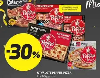 Bunnpris UTVALGTE PEPPES PIZZA tilbud