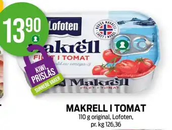 Kiwi Lofoten makrell tilbud