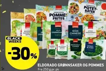 Bunnpris ELDORADO GRØNNSAKER OG POMMES tilbud