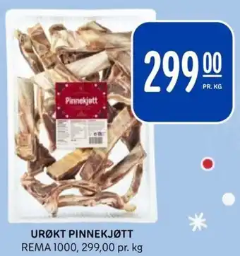 Rema 1000 URØKT PINNEKJØTT REMA 1000 tilbud