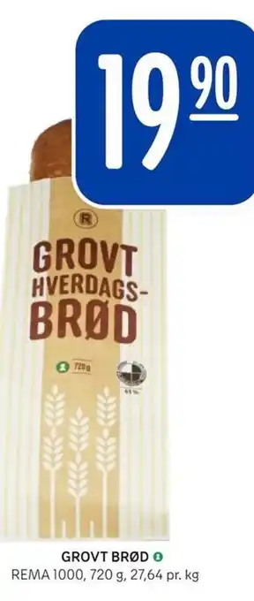 Rema 1000 GROVT BRØD REMA 1000 tilbud