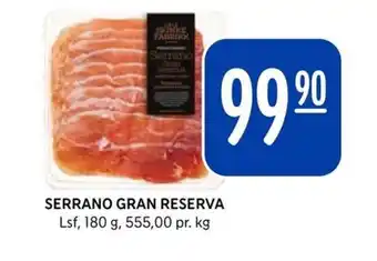 Rema 1000 SERRANO GRAN RESERVA tilbud