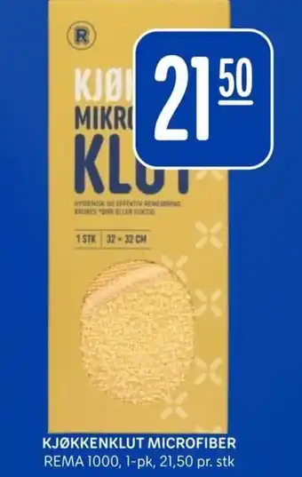 Rema 1000 KJØKKENKLUT MICROFIBER REMA 1000 tilbud